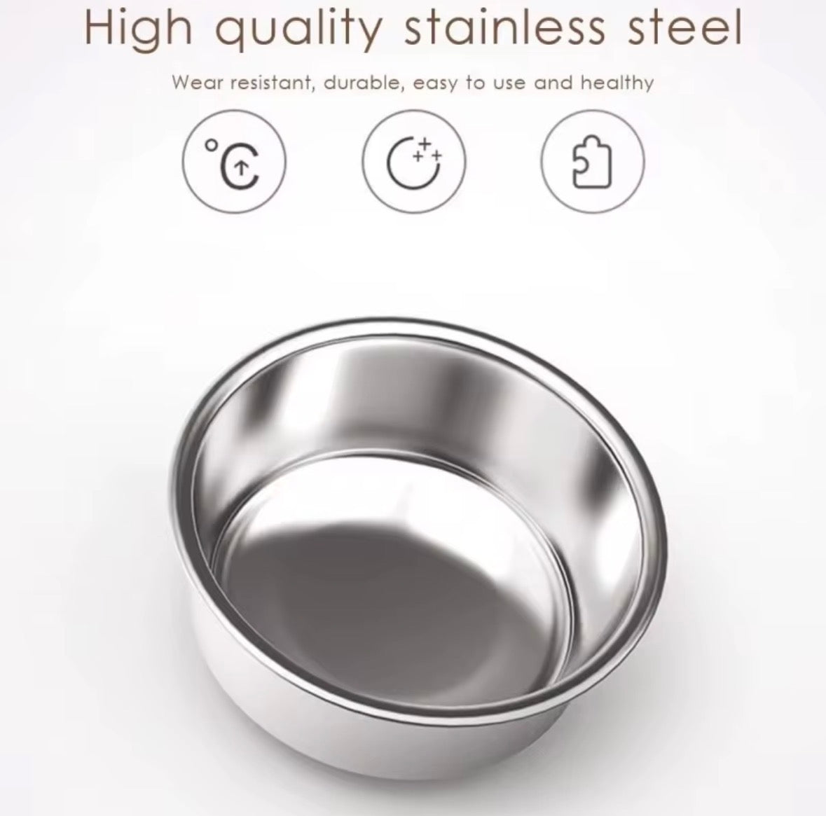 Quality Stainless Steel Food Bowls Circular and Rectangular Bowls