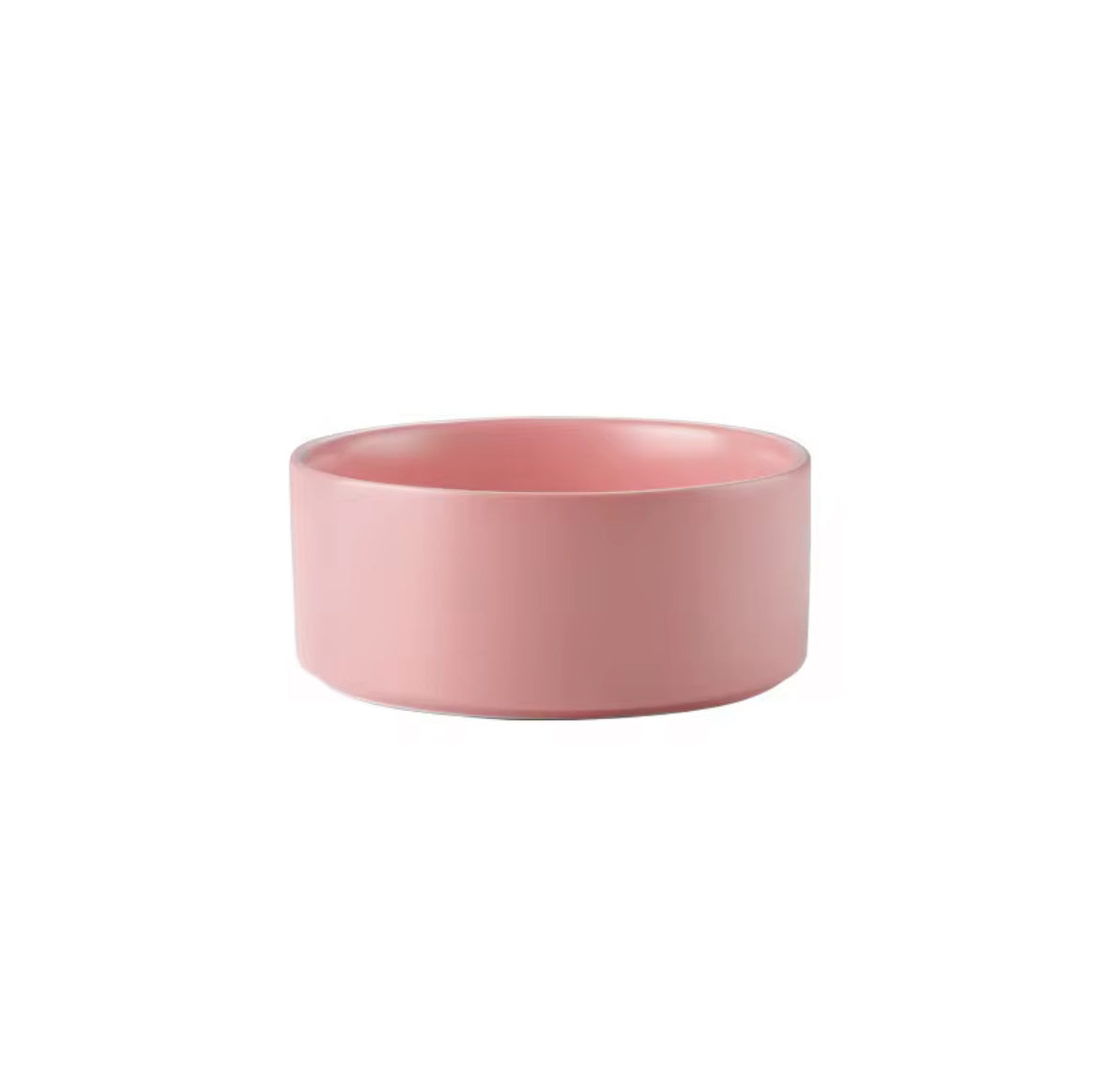 Ceramic Food Bowl with Wooden Stand