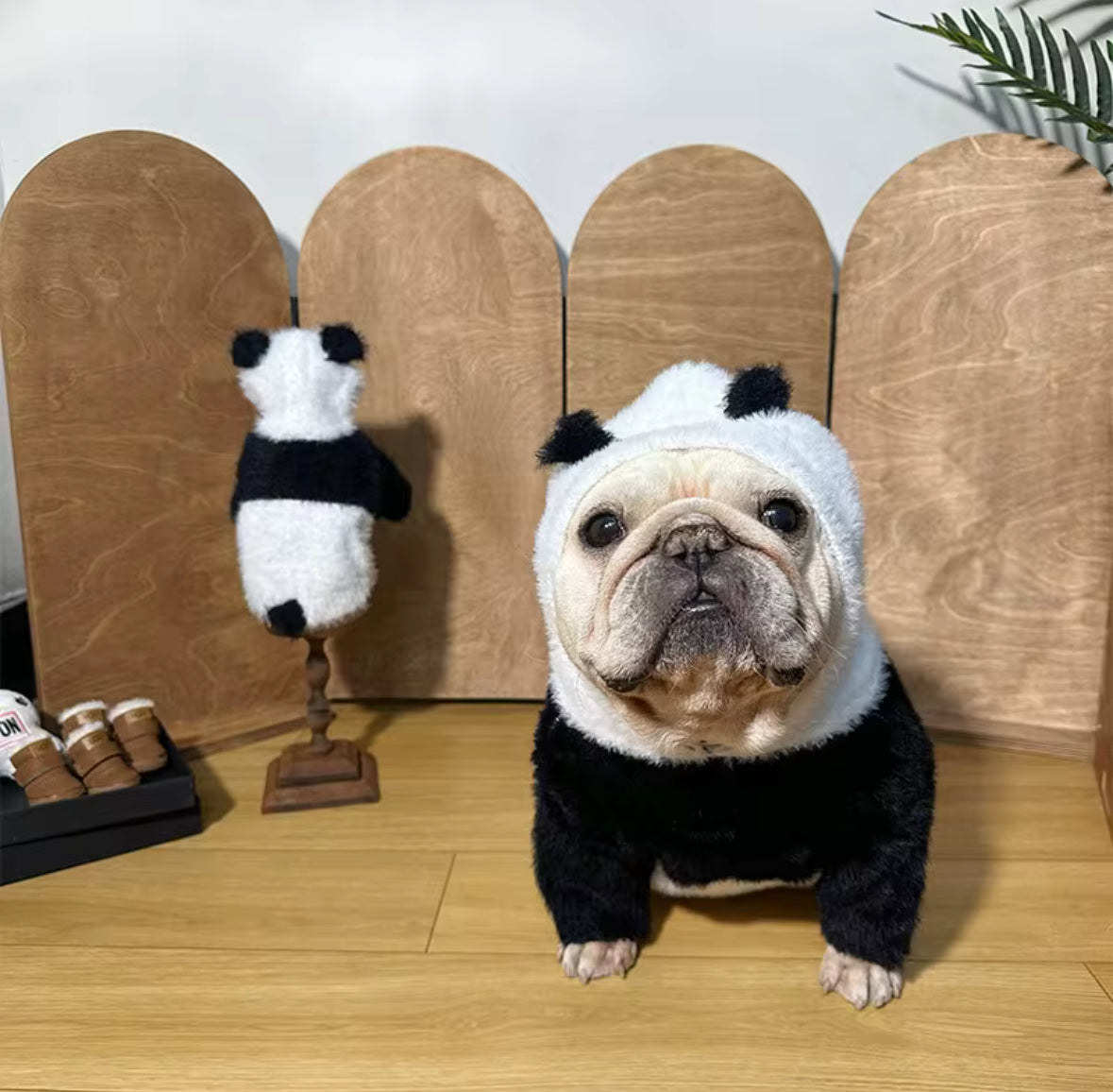 Fleece Panda Costume for Small Pets