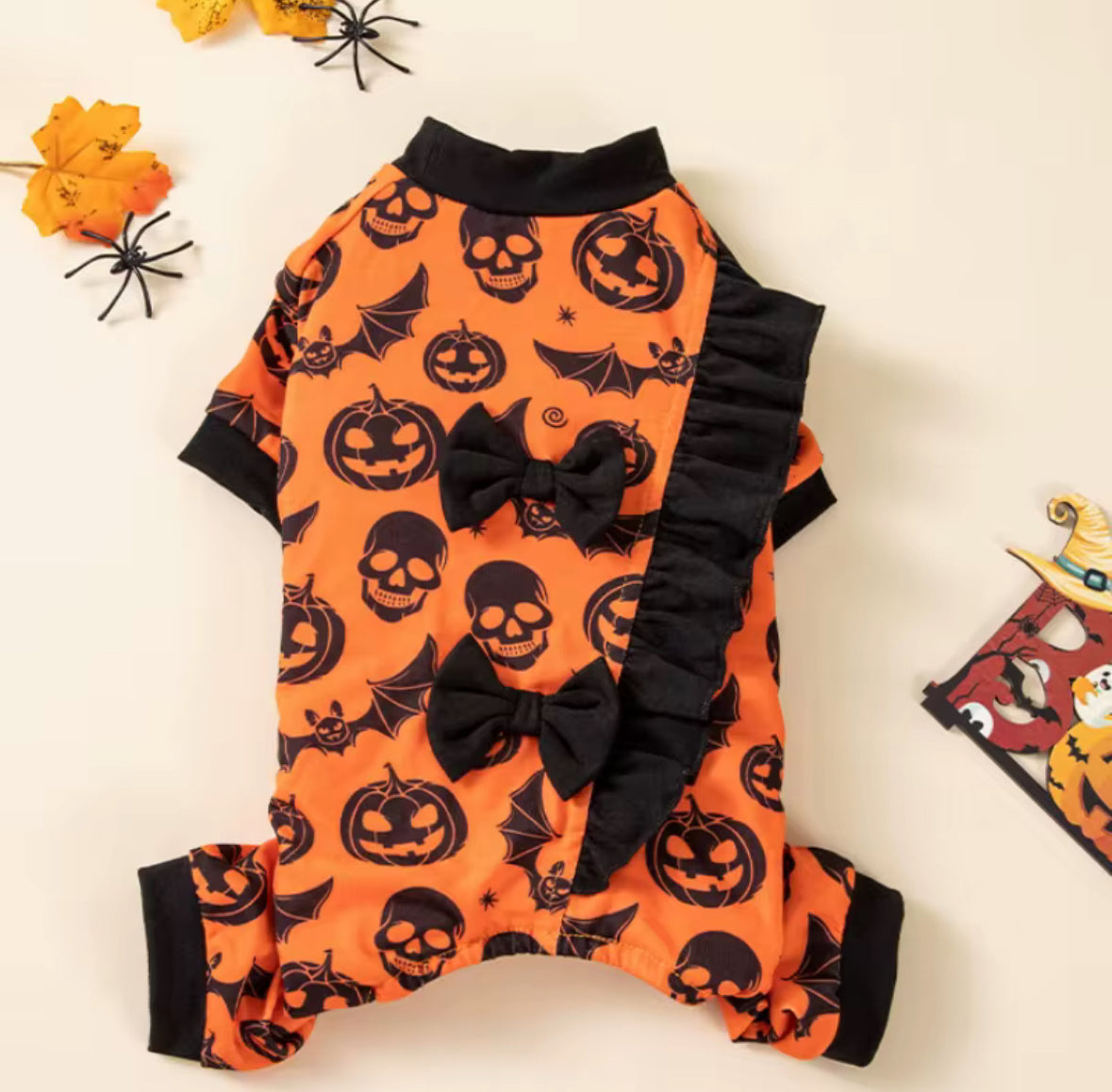 Halloween Pumpkin Outfit for Pets