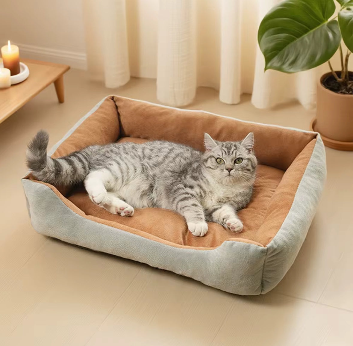 Scratch Resistant Orthopaedic Bed for Pets