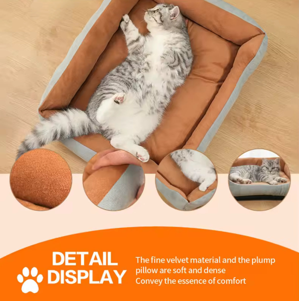 Scratch Resistant Orthopaedic Bed for Pets