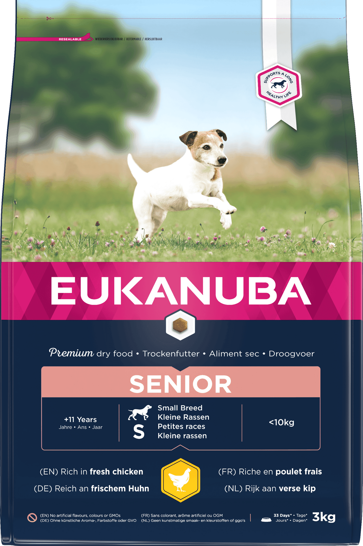 Eukanuba Senior Sml Brd Chicken 3x3kg