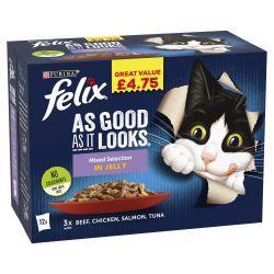 Felix As Good As It Looks Favourites Selection in Jelly Wet Cat Food - 48 pack
