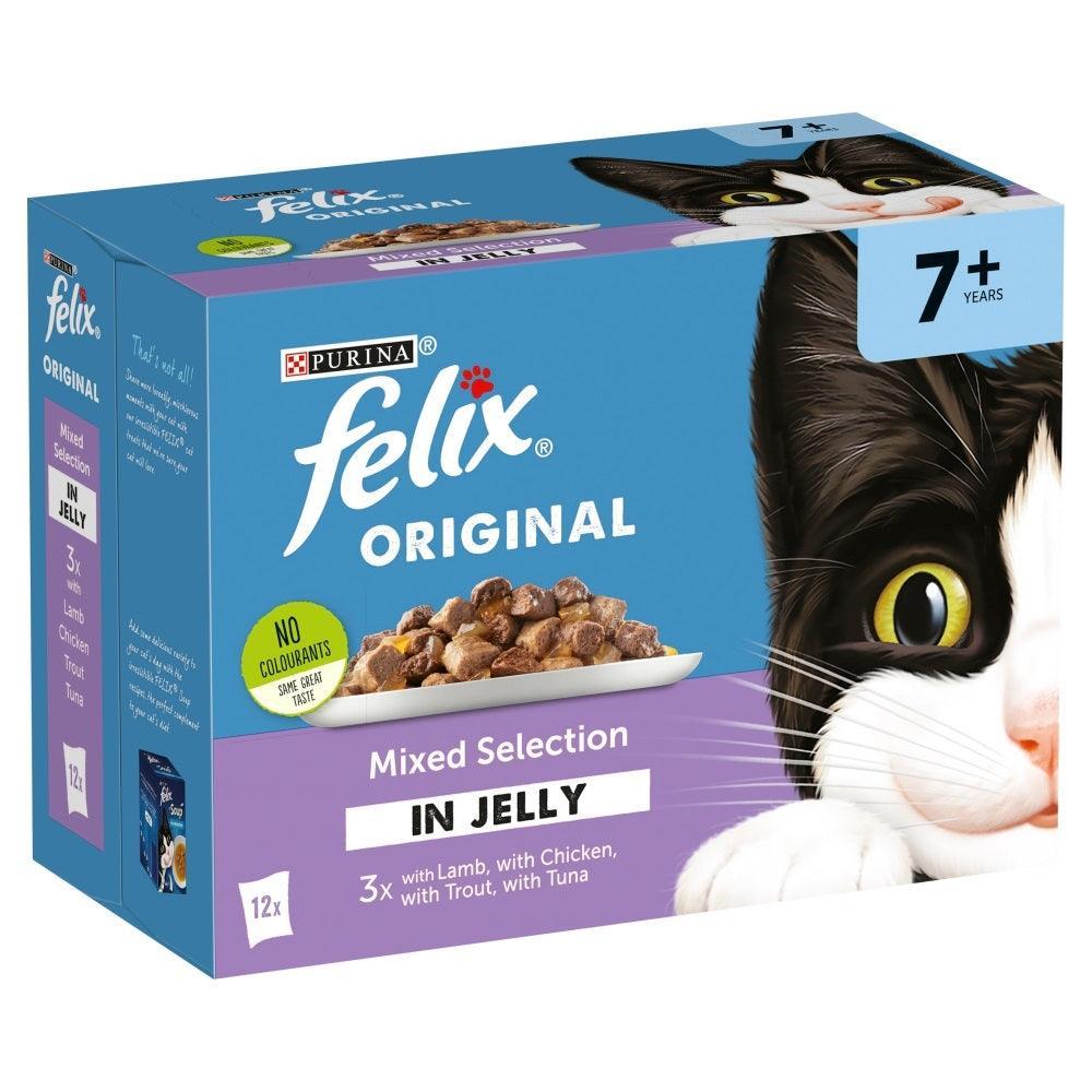 Felix Pouch 7+ Mixed Selection (Lamb) in Jelly 12 x 100g
