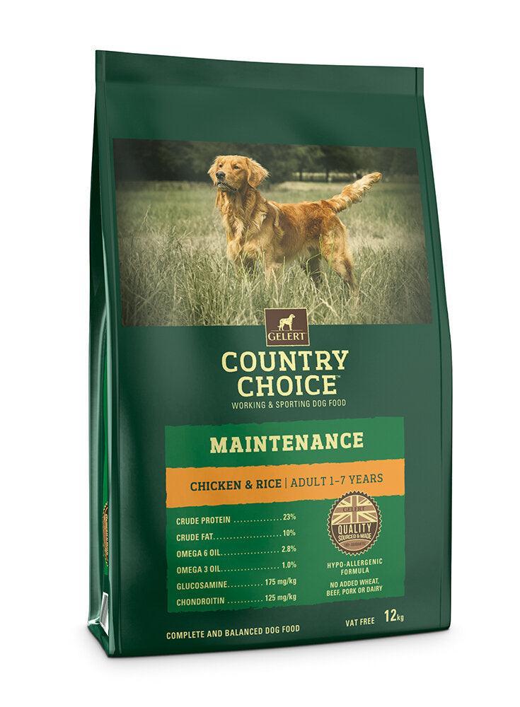 Gelert Country Choice Adult Maintenance Chicken 12kg VAT FREE