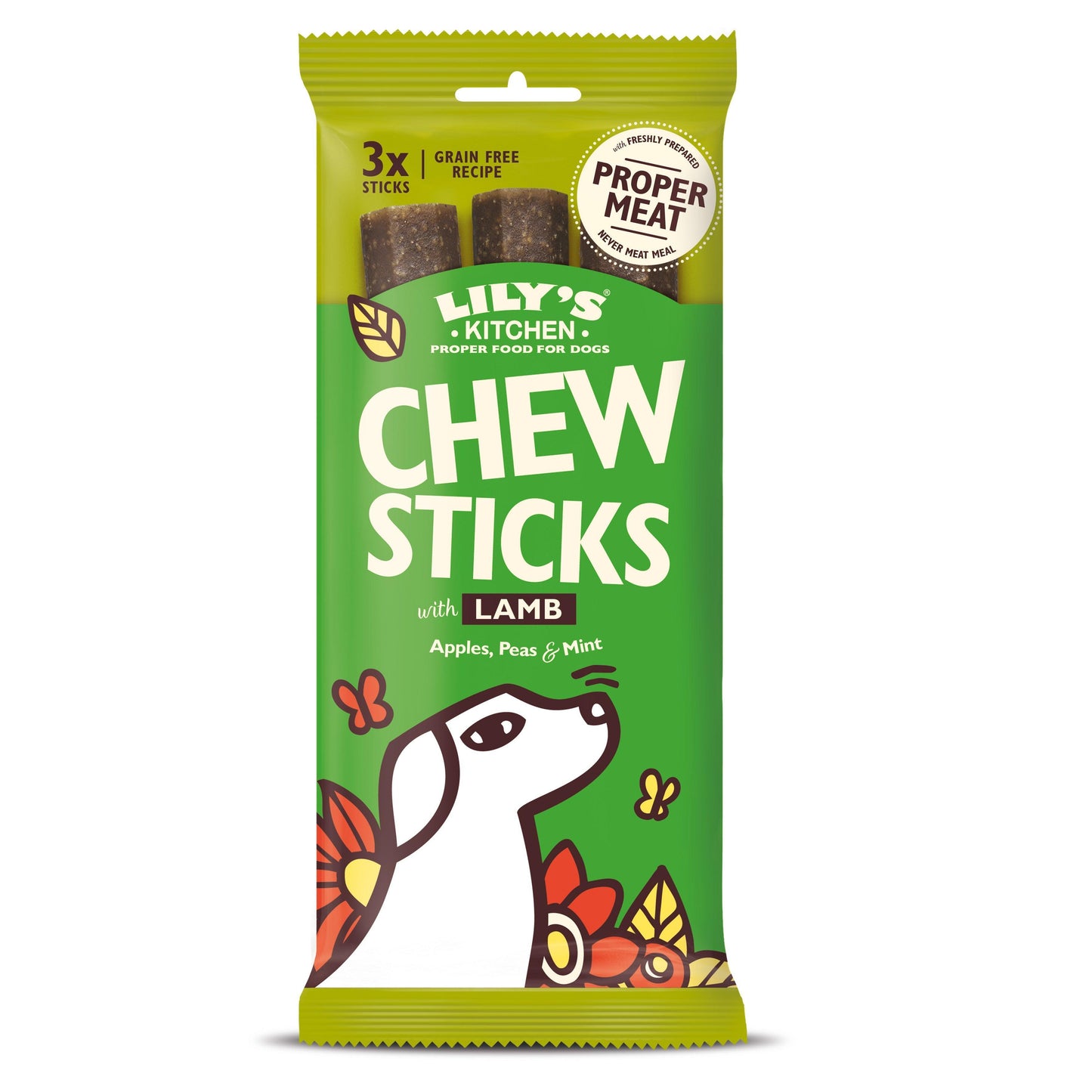 Lily's Kitchen Chew Sticks with Lamb 3 Sticks 120g