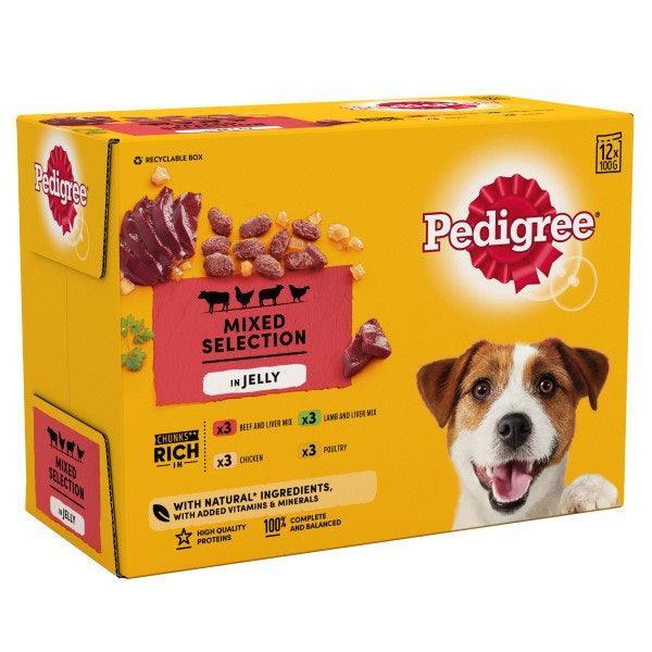 Pedigree Adult Mixed Selection in Jelly 100g x 48