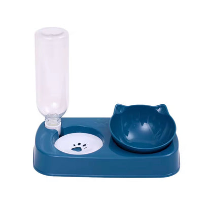 Automatic Double Pet Feeder with Water Bottle