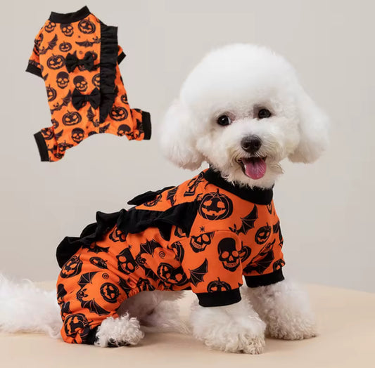 Halloween Pumpkin Outfit for Pets