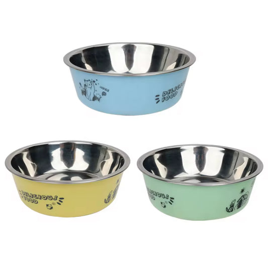 Stainless Steel Anti Slip Food Bowl for Pets