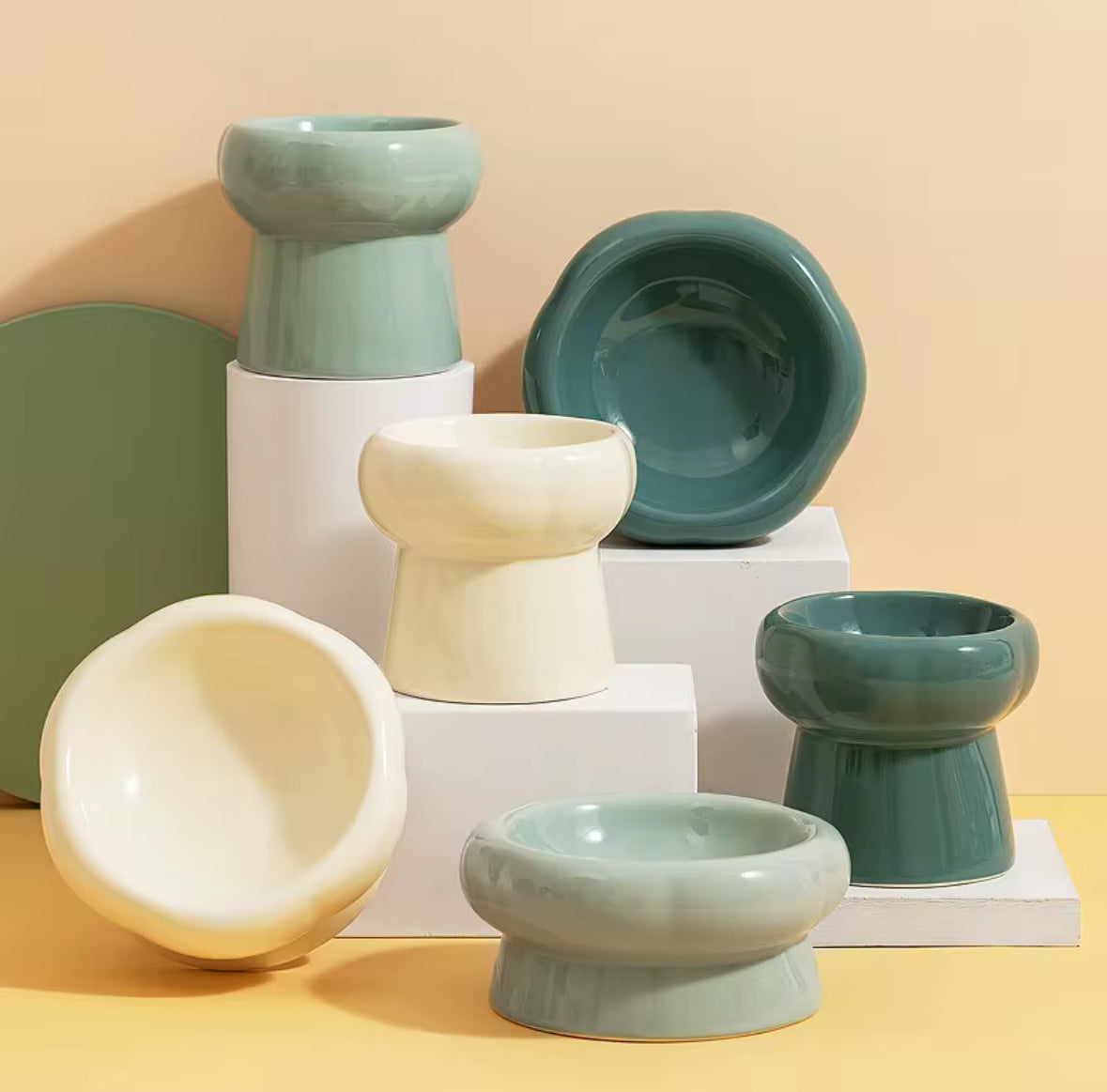 Ceramic On Stand Food Bowl for Pets