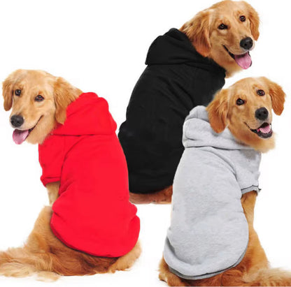 Plain Pet Hoodie Fleece Warm