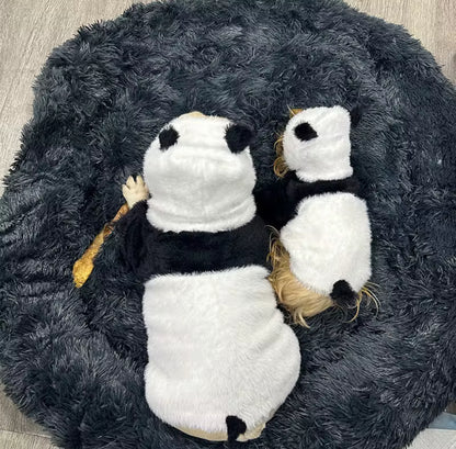 Fleece Panda Costume for Small Pets