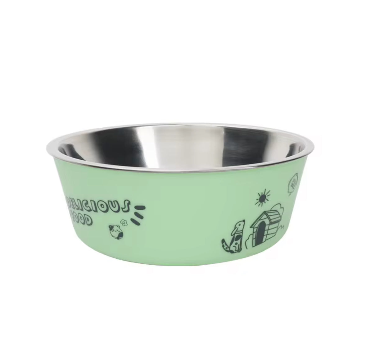 Stainless Steel Anti Slip Food Bowl for Pets