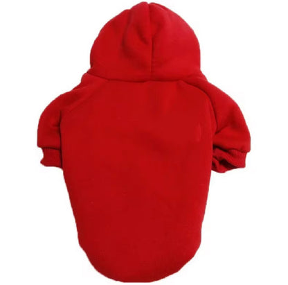 Plain Pet Hoodie Fleece Warm