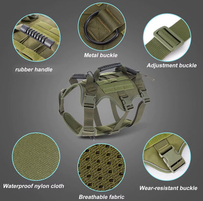 Heavy Duty Dog Harness and Lead Set