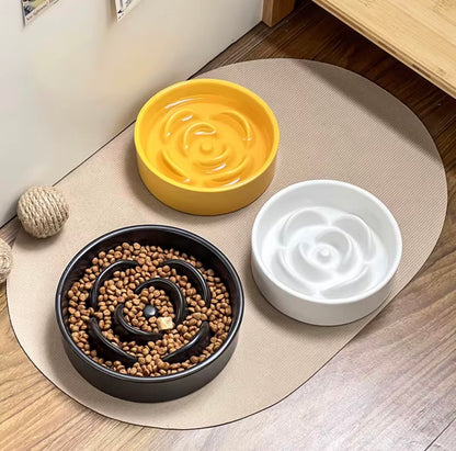 Quality Ceramic Slow Feeder Dog Bowl