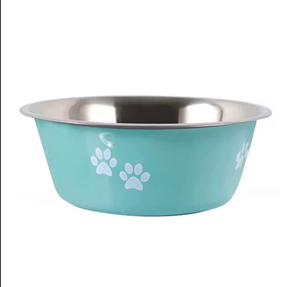 Rubber Base Non Slip Stainless Steel Food Bowl