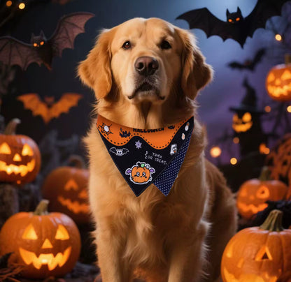 Halloween Scarf for Pets Cartoon Edition