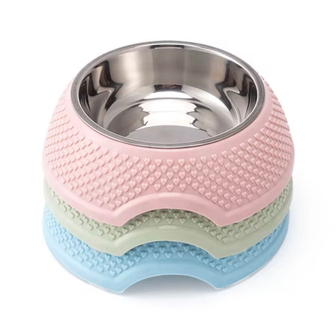 Stereoscopic Heart-Shaped Quality Food Bowl for Pets