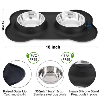 Non Slip Food Bowl Mat for Pets