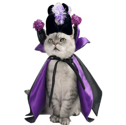 Halloween Wizard Cloak Costume for Small Pets
