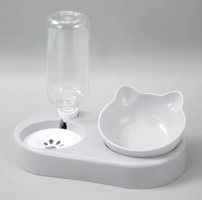 Automatic Double Pet Feeder with Water Bottle