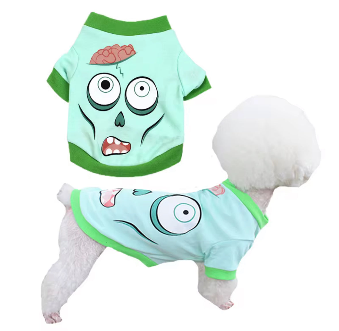 Halloween Outfit for Small Pets Zombie Design