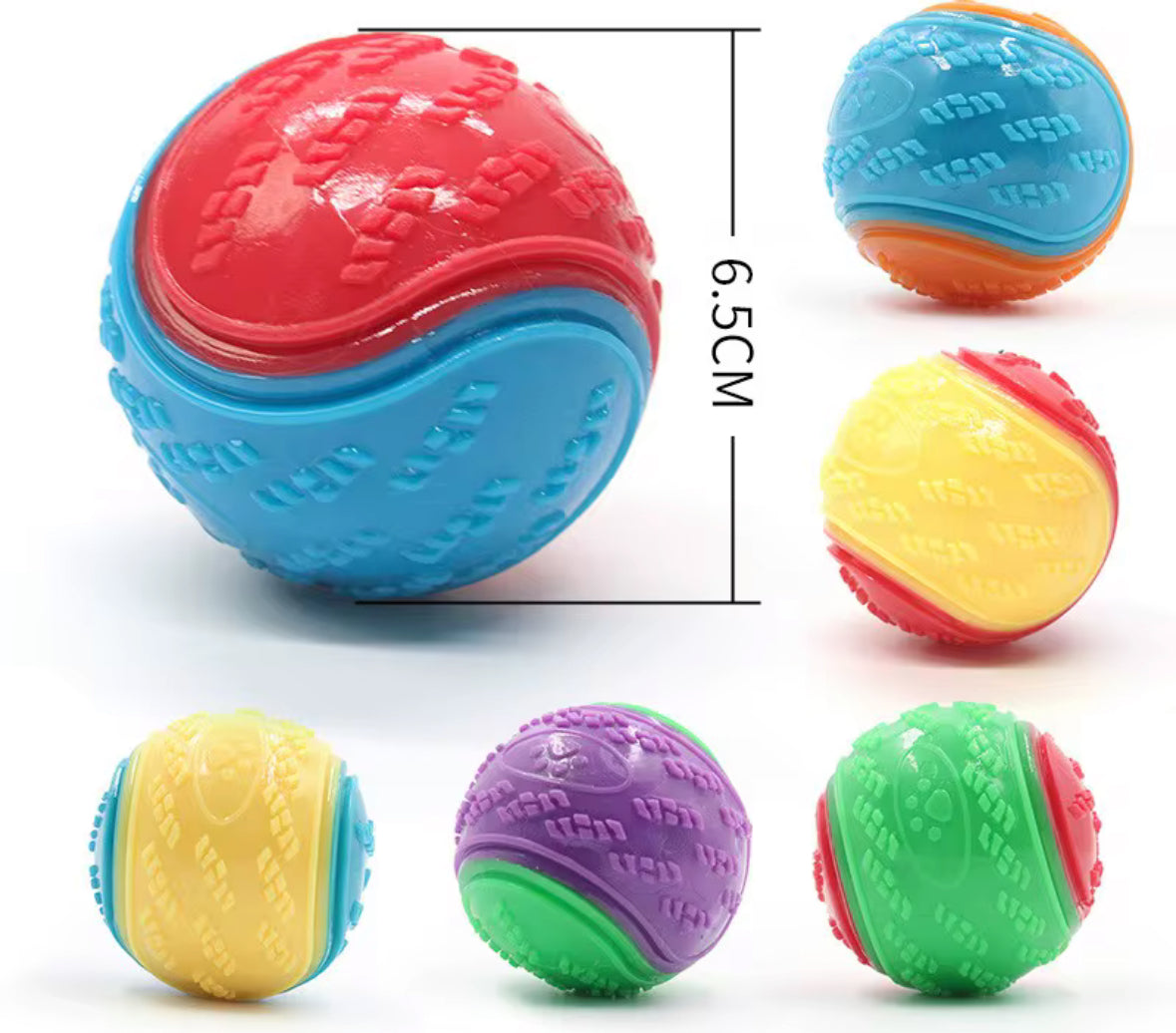 Rubber Ball with Squeaky Sound