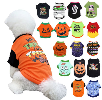 Halloween Outfit for Small Pets Zombie Design