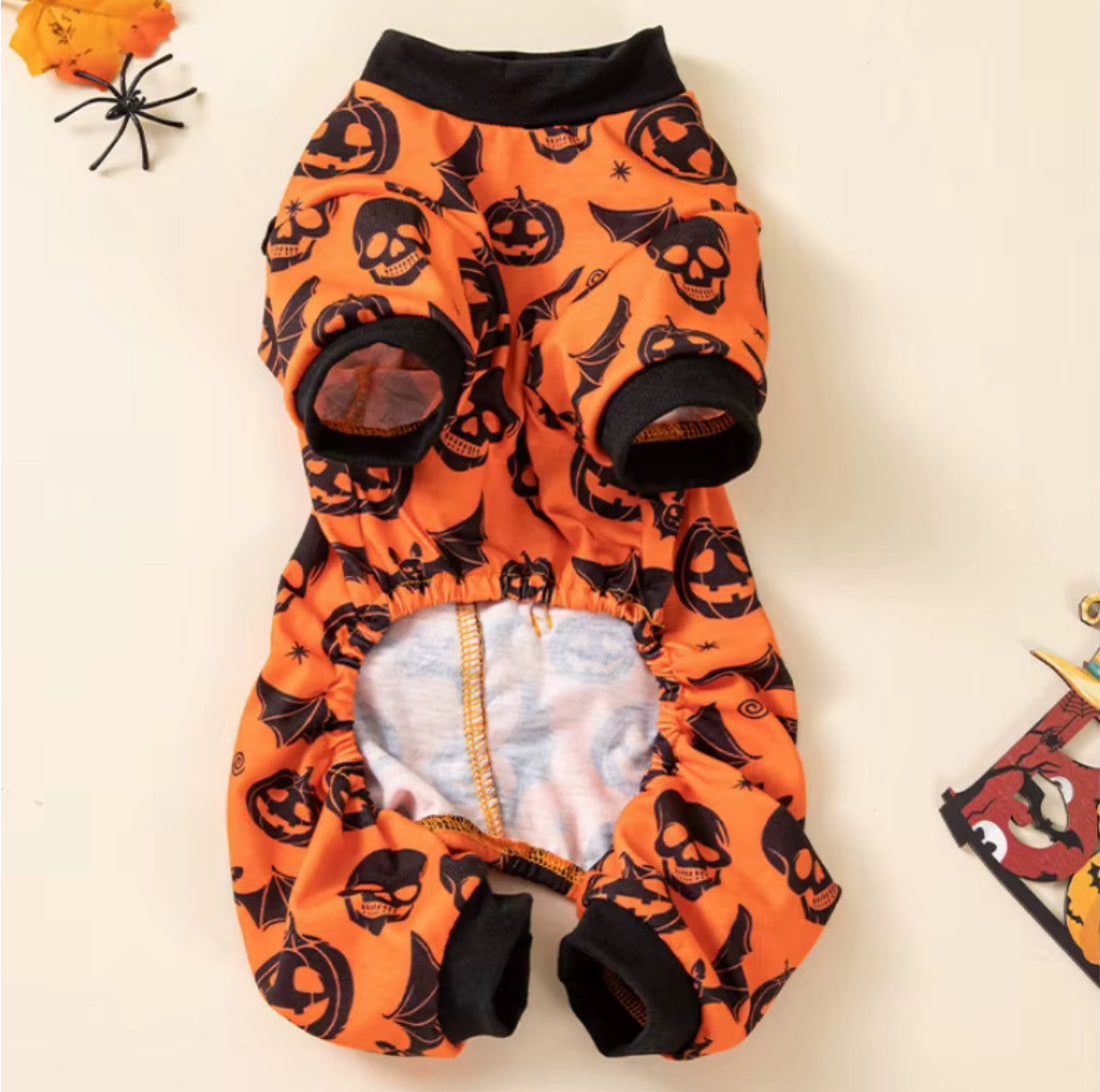 Halloween Pumpkin Outfit for Pets