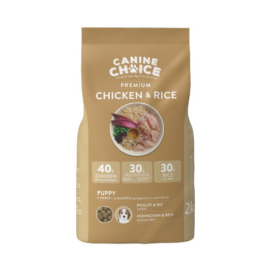 Canine Choice Premium Puppy Dry Dog Food 2kg - Chicken