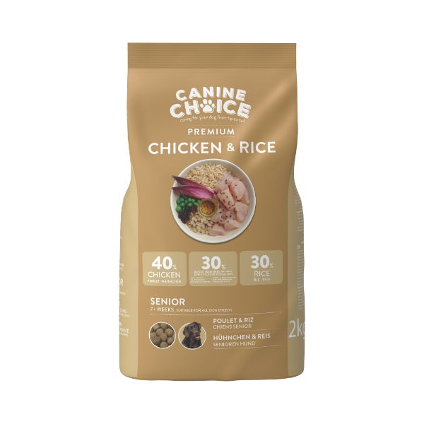 Canine Choice Premium Senior Dry Dog Food 2kg - Chicken