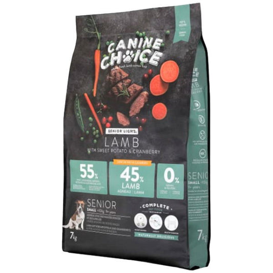 Canine Choice Super Premium Gf Light Small Senior Dry Lamb 7kg