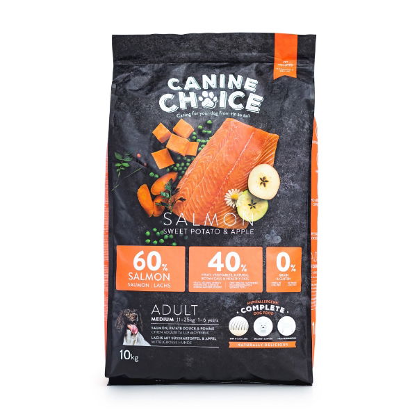 Canine Choice Super Premium Gf Medium Adult Dry Salmon 10kg
