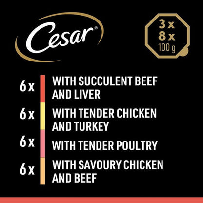 Cesar Classics Terrine Mixed Selection 24x150g