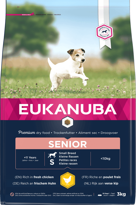 Eukanuba Senior Sml Brd Chicken 3x3kg