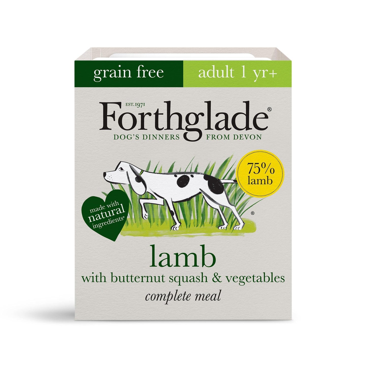 Forthglade Adult Complete Grain Free Lamb Trays 18 x 395g