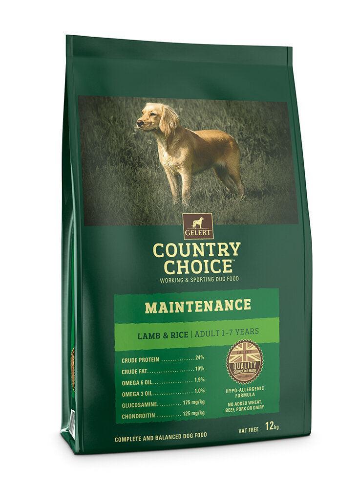 Gelert Country Choice Adult Maintenance Lamb 12kg VAT FREE