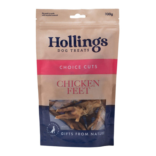 Hollings 100% Nat Chicken Feet 100g