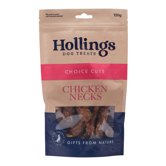Hollings 100% Nat Chicken Necks 120g