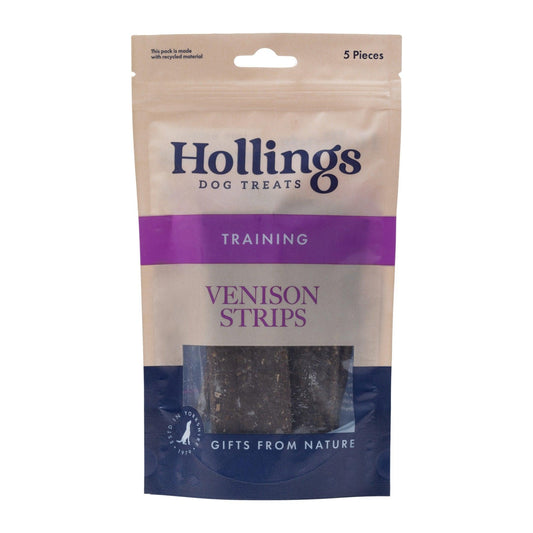 Hollings 100% Nat Venison Strips 5pk