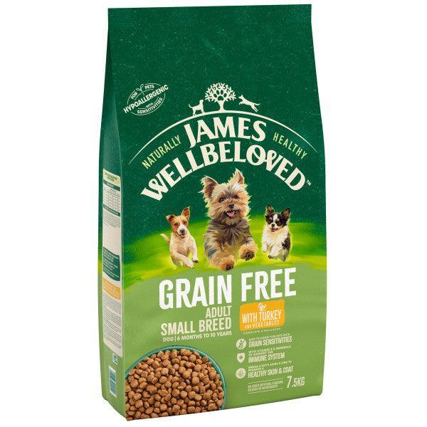 James Wellbeloved Adult Small Breed Grain Free Turkey & Vegetable 1.5kg