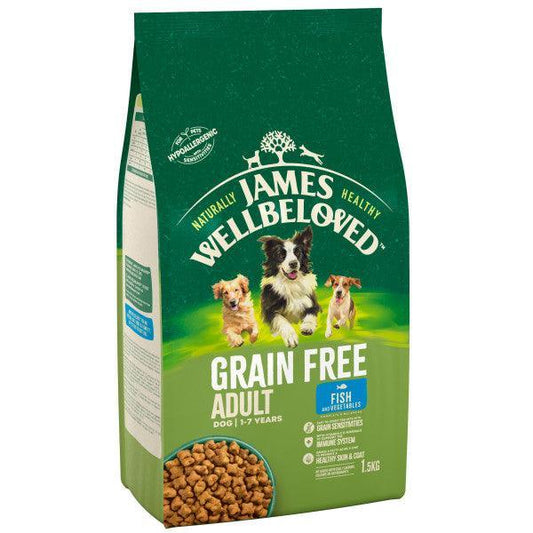 James Wellbeloved Dog Adult Grain Free Fish & Veg 1.5kg