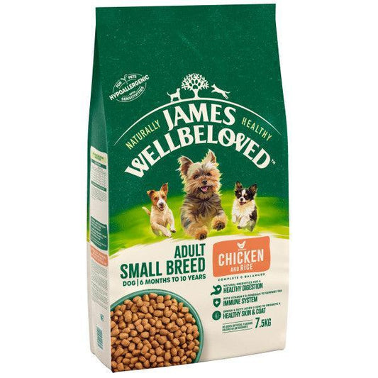James Wellbeloved Dog Adult Small Chick & Rice