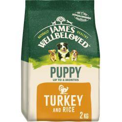 James Wellbeloved Puppy/Junior Turkey & Rice 2kg
