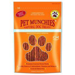 Pet Munchies 100% Natural Wild Salmon & Sweet Potato Dental Sticks