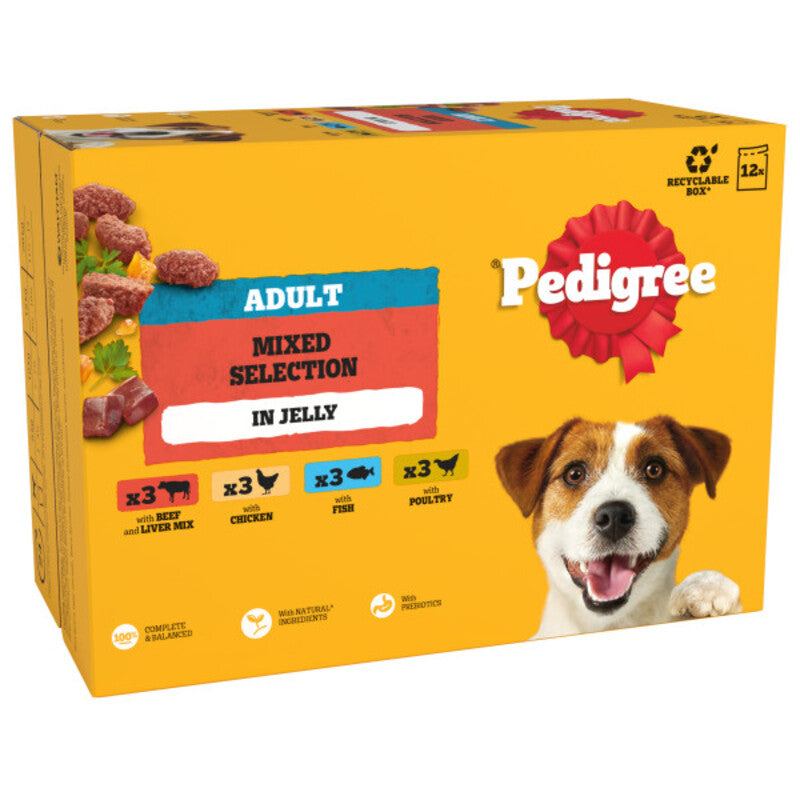 Pedigree Adult Mixed Selection in Jelly 100g x 48