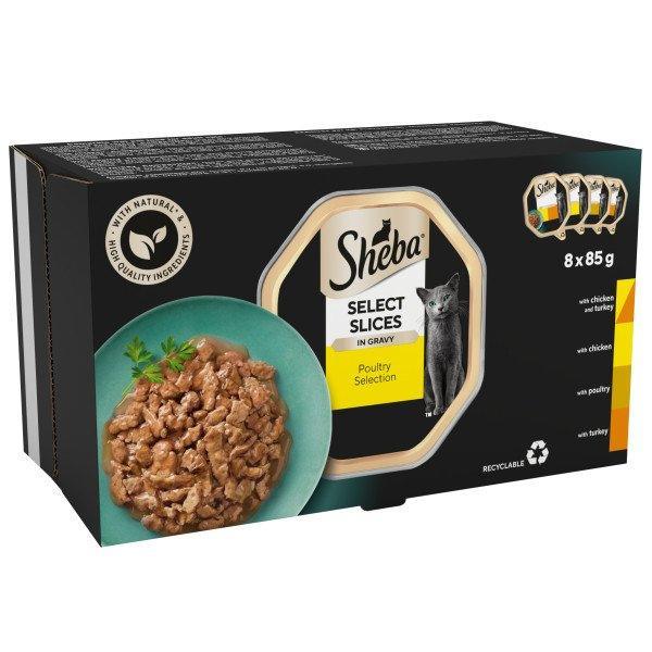 Sheba Tray Select Slices Plty CIG4x8x85g